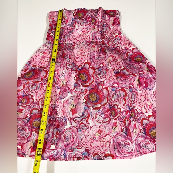TOPSHOP | Rose Print Lantern Dress - Picture 12 of 13